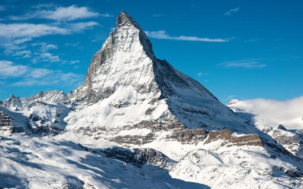 Image of the Matterhorn in winter