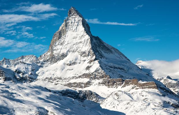 Image of the Matterhorn in winter